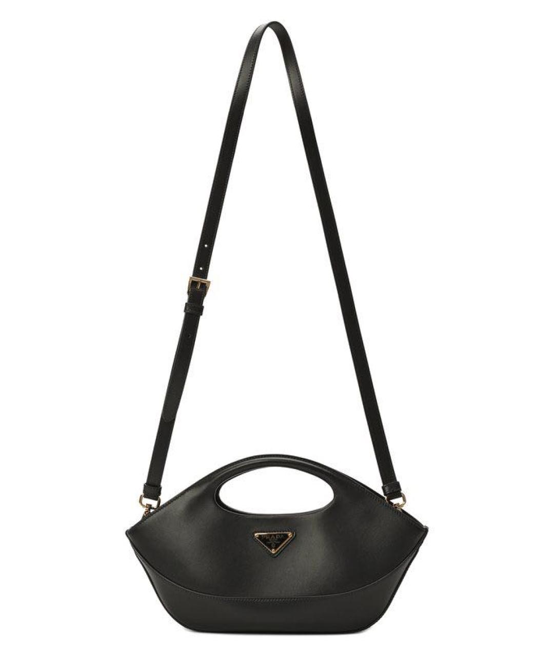 PRADA Черная кожаная сумка через плечо, фото 5