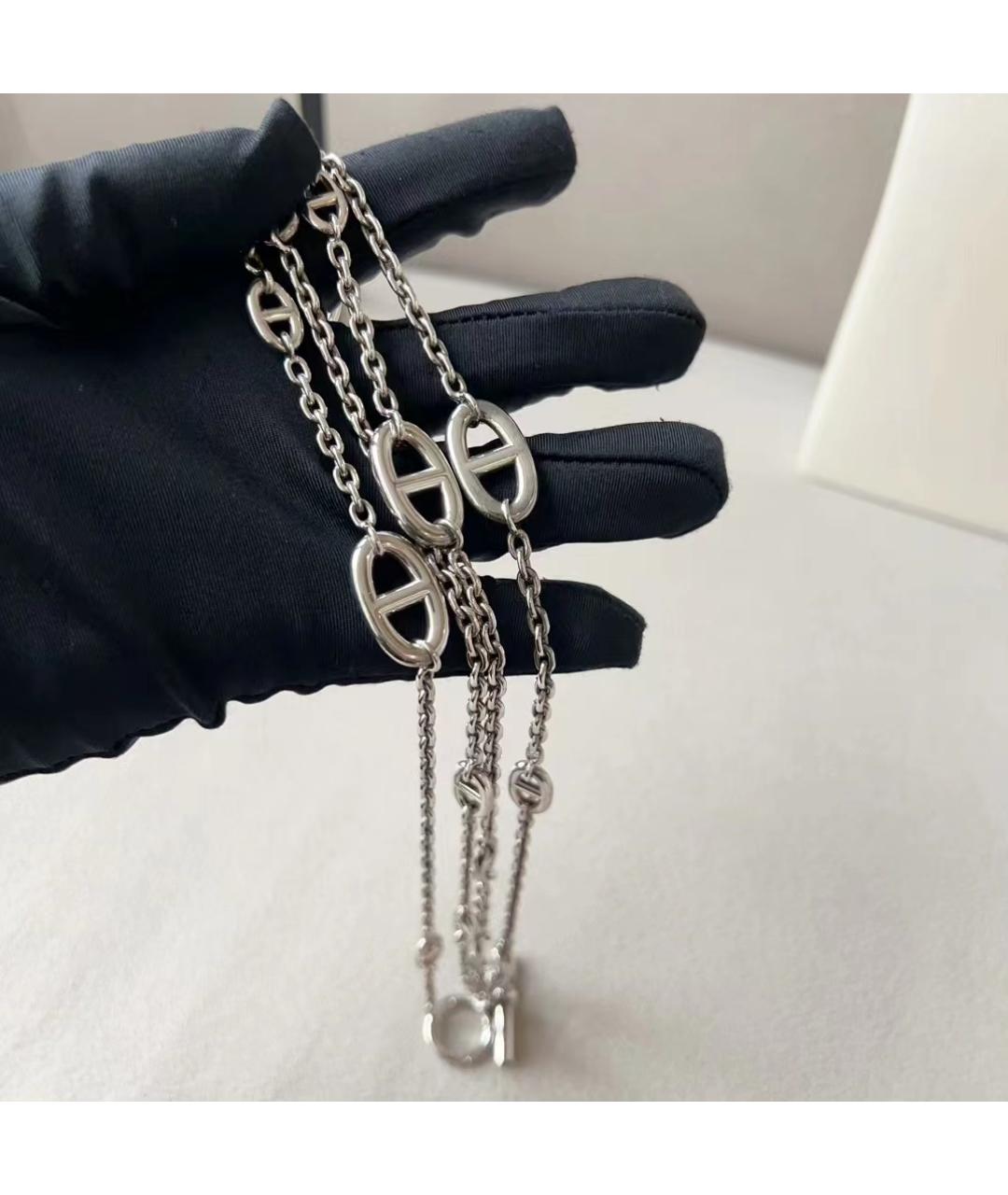 HERMES Серебряное серебряное колье, фото 4
