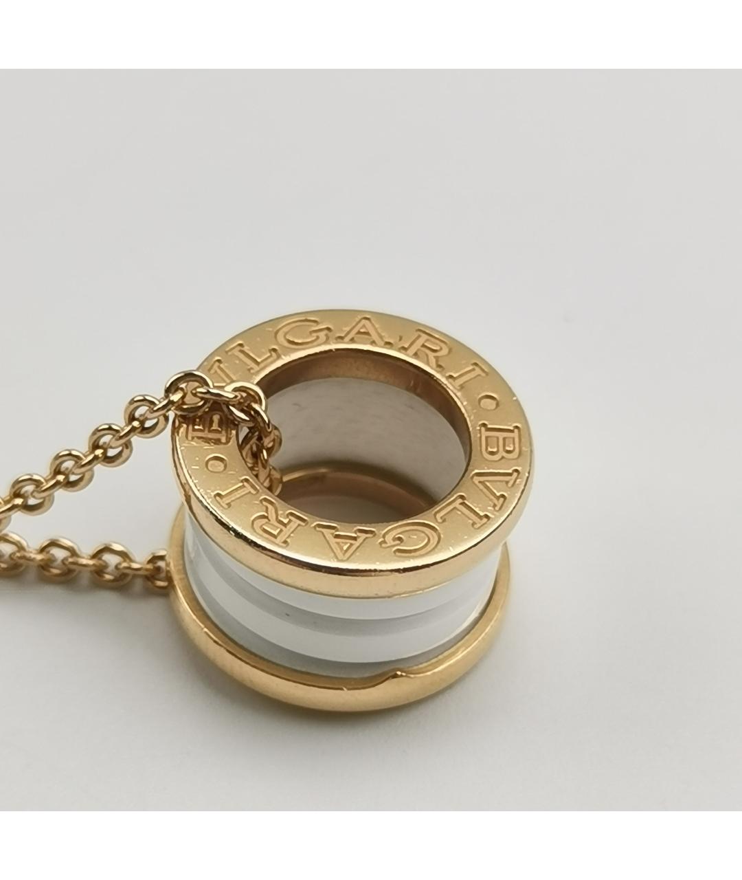 BVLGARI Белое колье из розового золота, фото 5