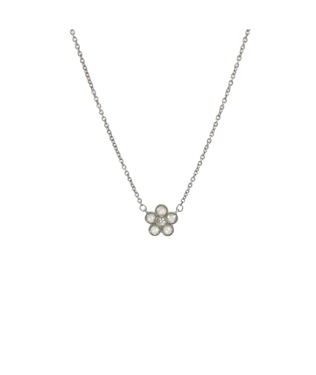 TIFFANY&CO Серебряное платиновое колье, фото 1