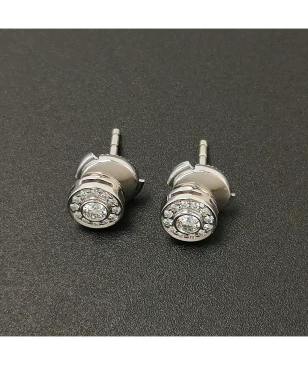 TIFFANY&CO Белые платиновые серьги, фото 3