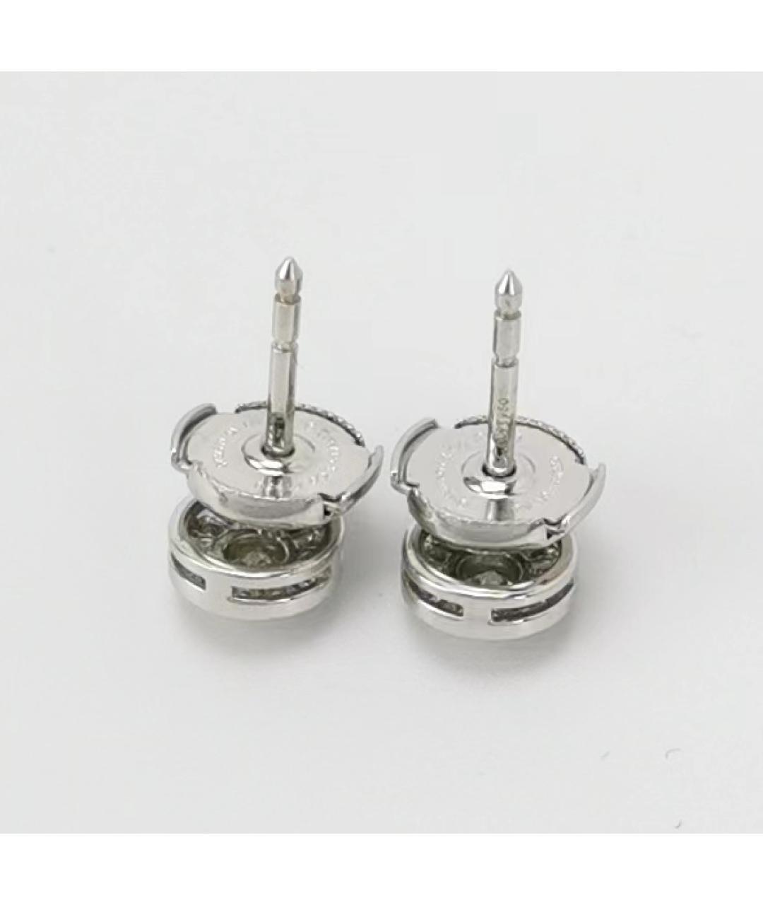 TIFFANY&CO Белые платиновые серьги, фото 4