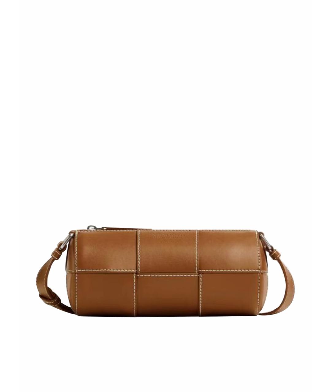 BOTTEGA VENETA Коричневая кожаная сумка через плечо, фото 1