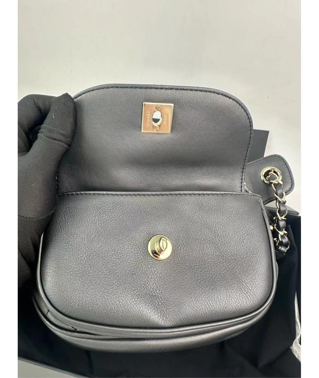 CHANEL Черная кожаная поясная сумка, фото 2