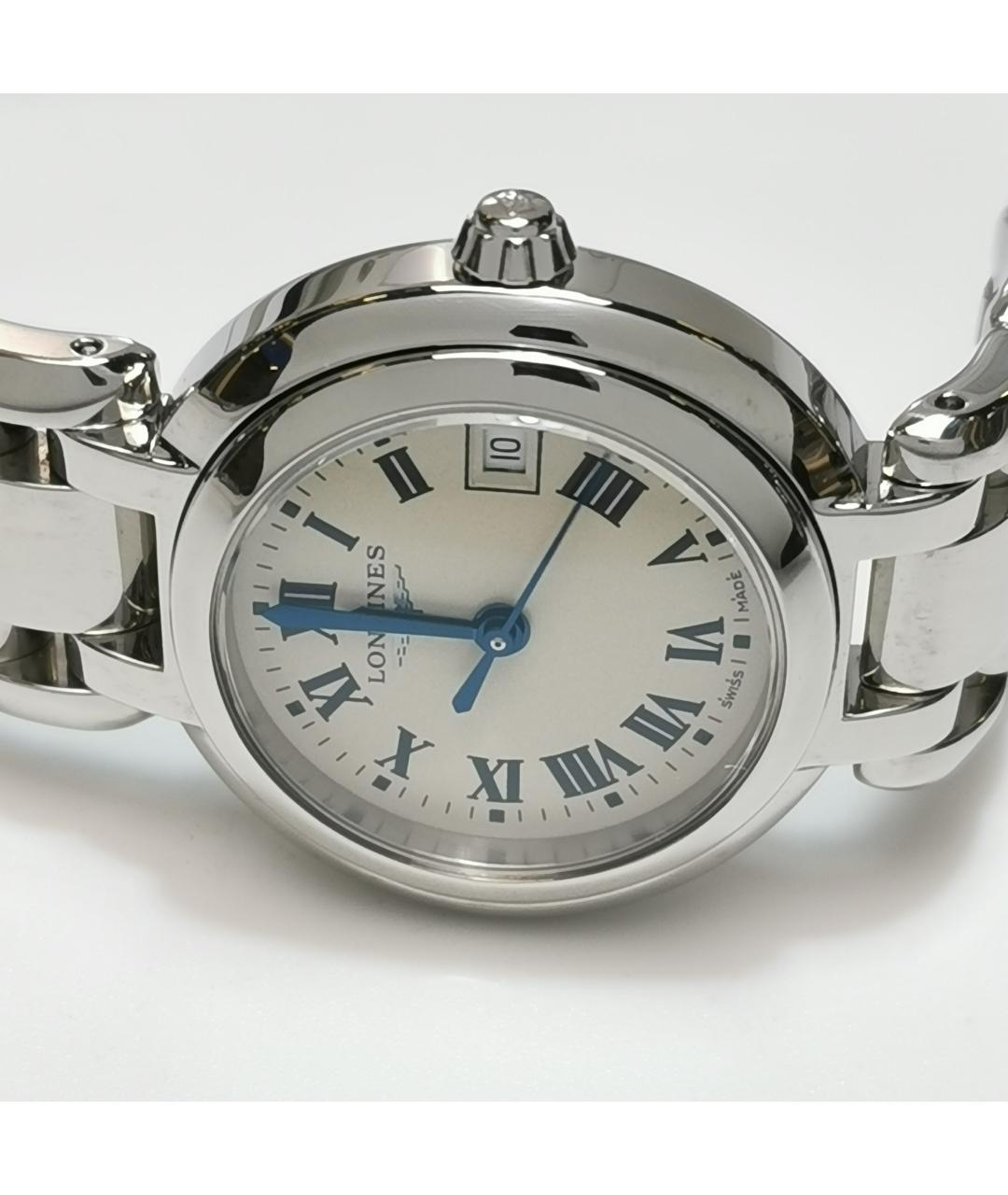 LONGINES Белые металлические часы, фото 5
