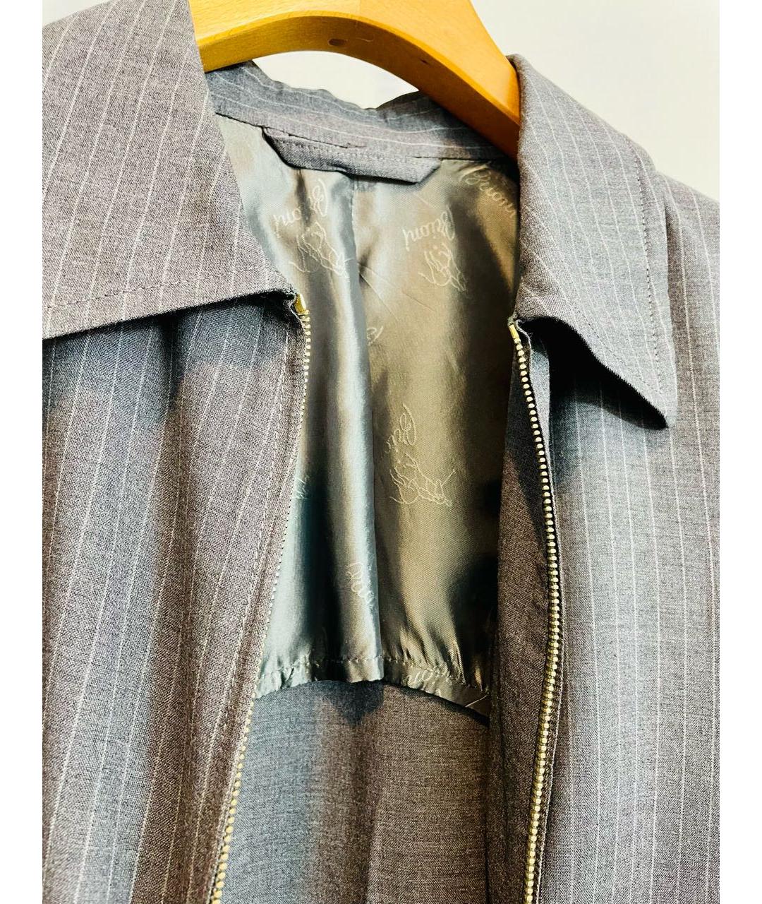 BRIONI Серая шерстяная куртка, фото 3