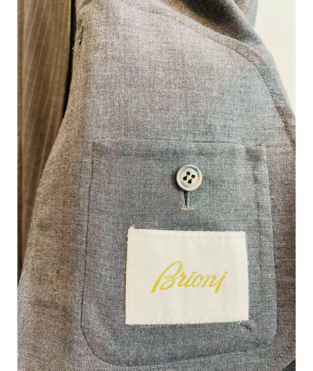 BRIONI Серая шерстяная куртка, фото 4