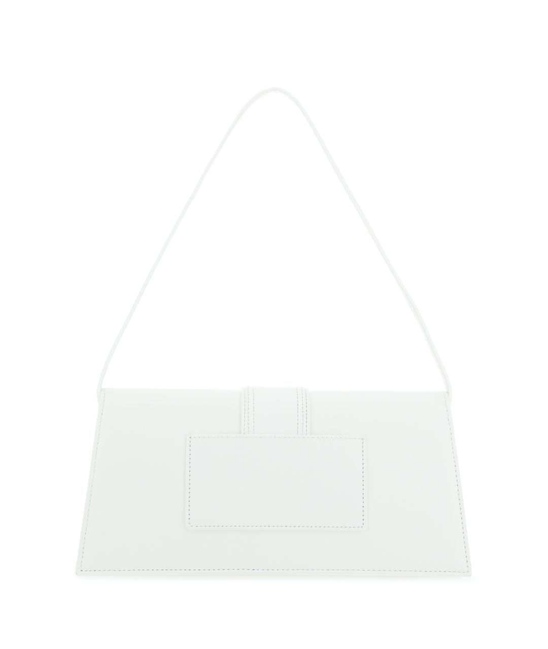 JACQUEMUS Белая кожаная сумка через плечо, фото 3