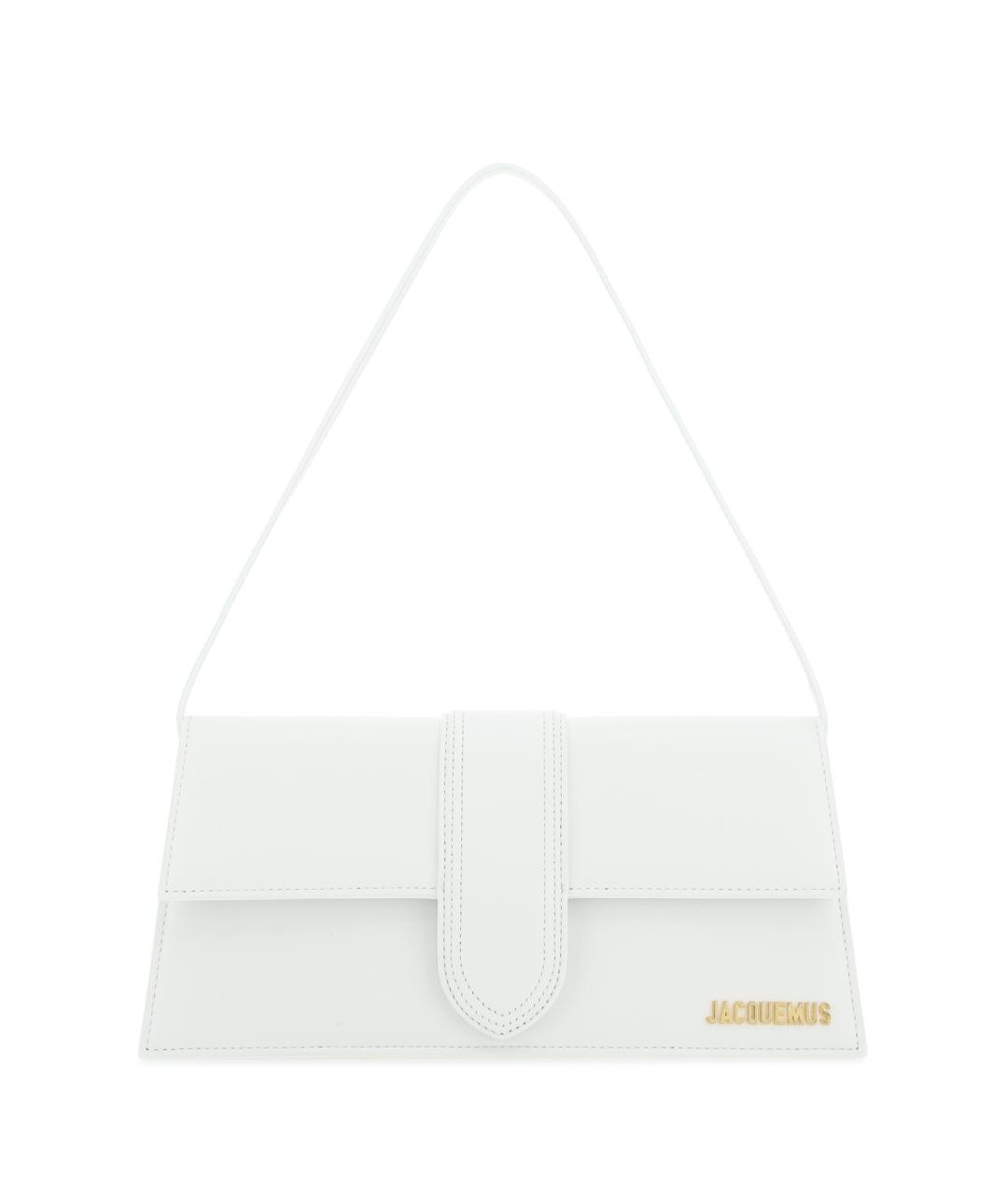 JACQUEMUS Белая кожаная сумка через плечо, фото 1