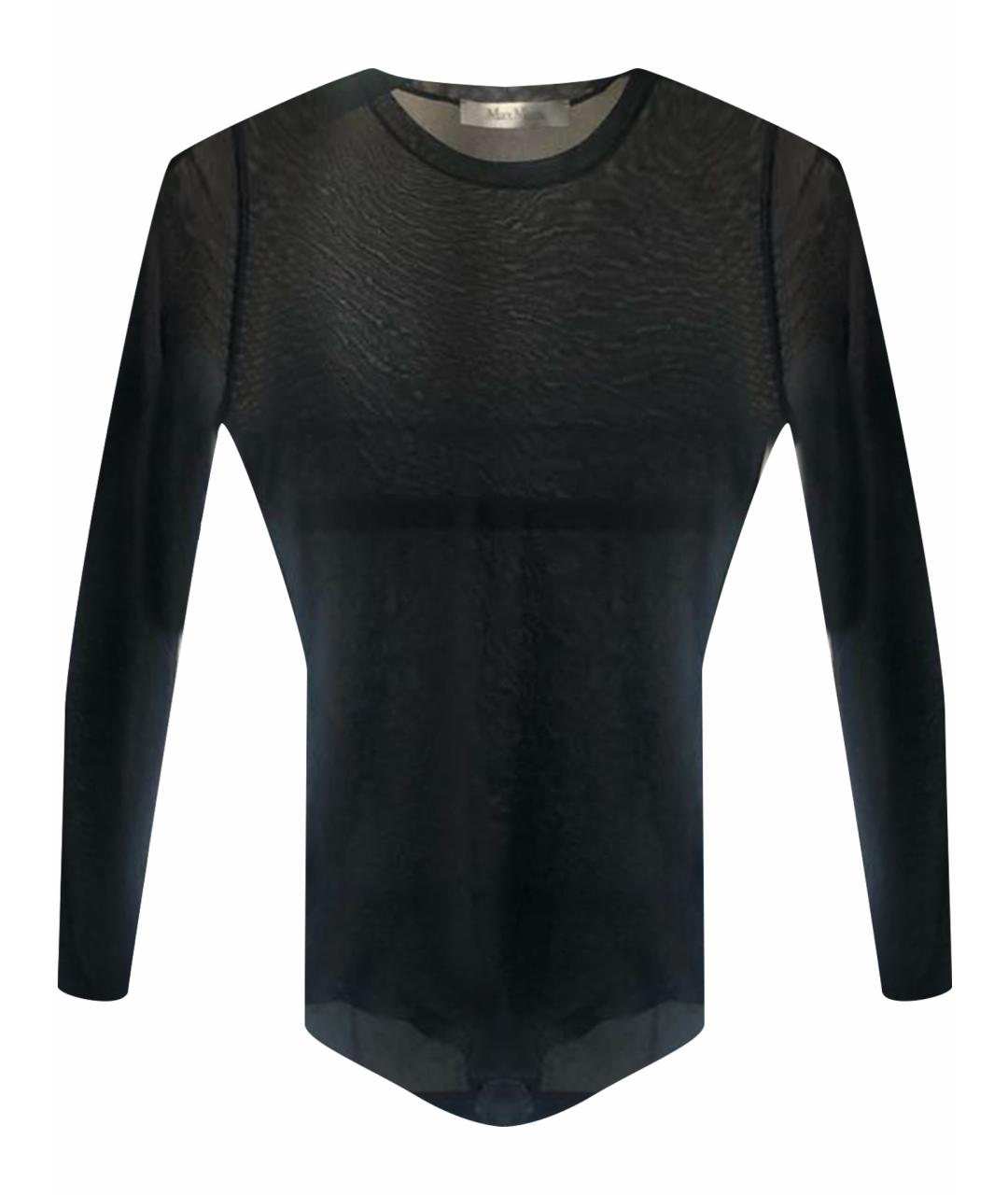 MAX MARA Черное вискозное боди, фото 1