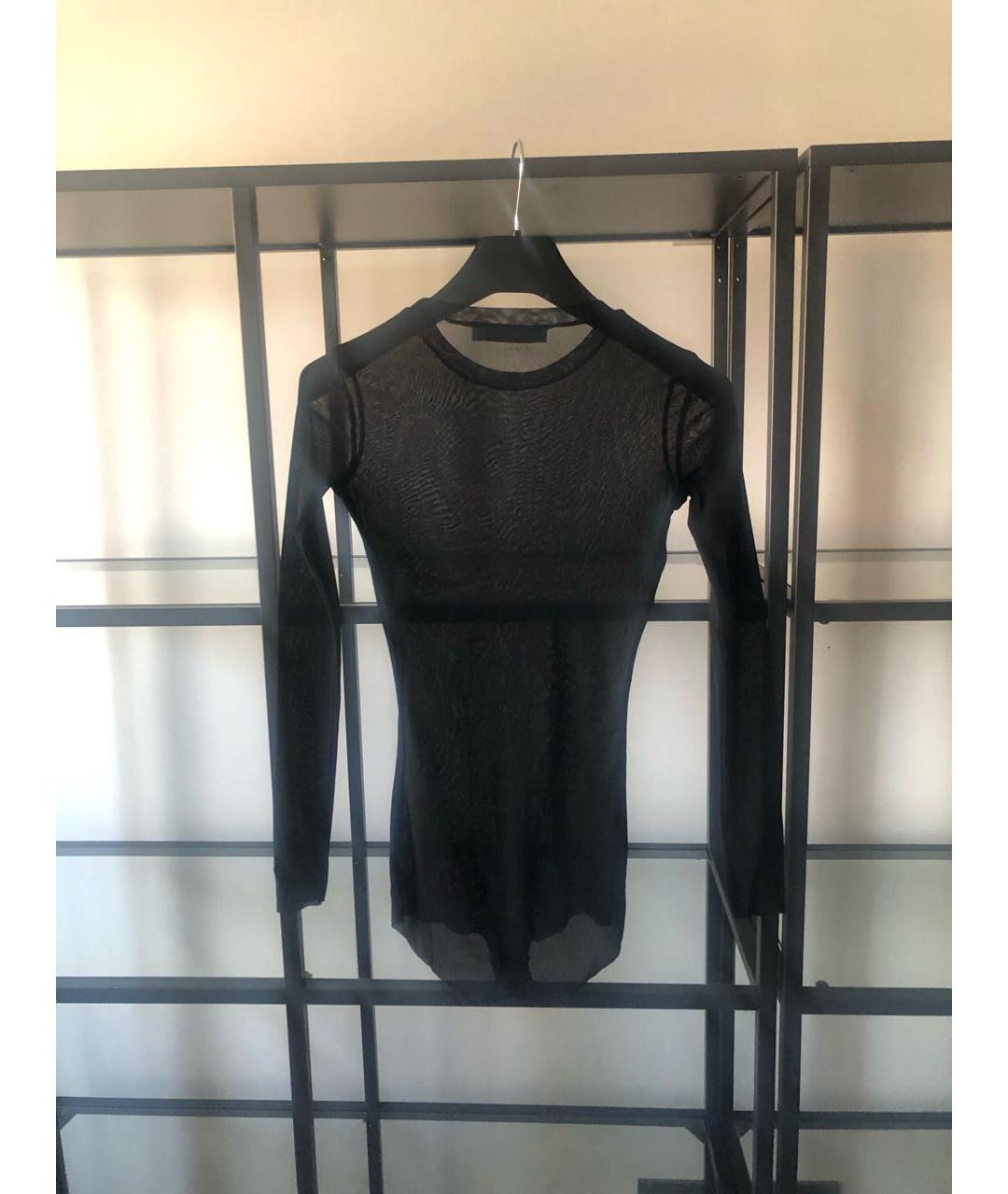 MAX MARA Черное вискозное боди, фото 2