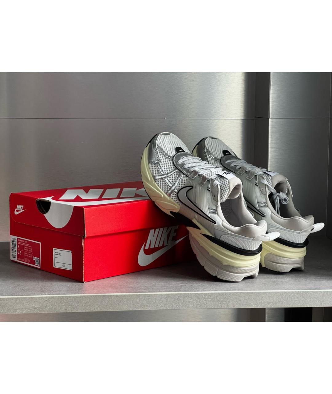 NIKE Серебряные низкие кроссовки / кеды, фото 8