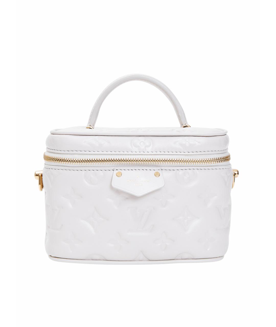 LOUIS VUITTON Белая кожаная сумка с короткими ручками, фото 1