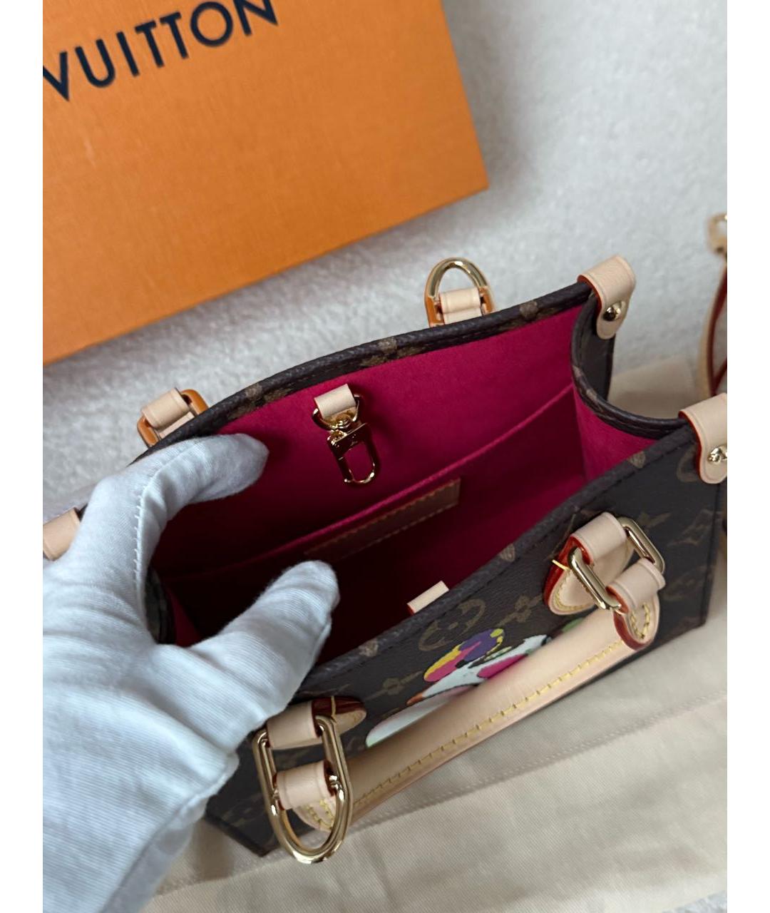 LOUIS VUITTON Коричневая сумка тоут, фото 4