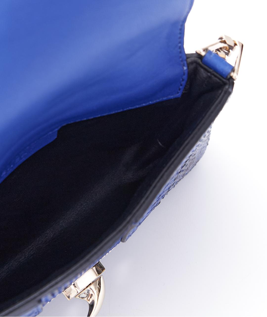 GIVENCHY Синяя сумка через плечо из экзотической кожи, фото 7