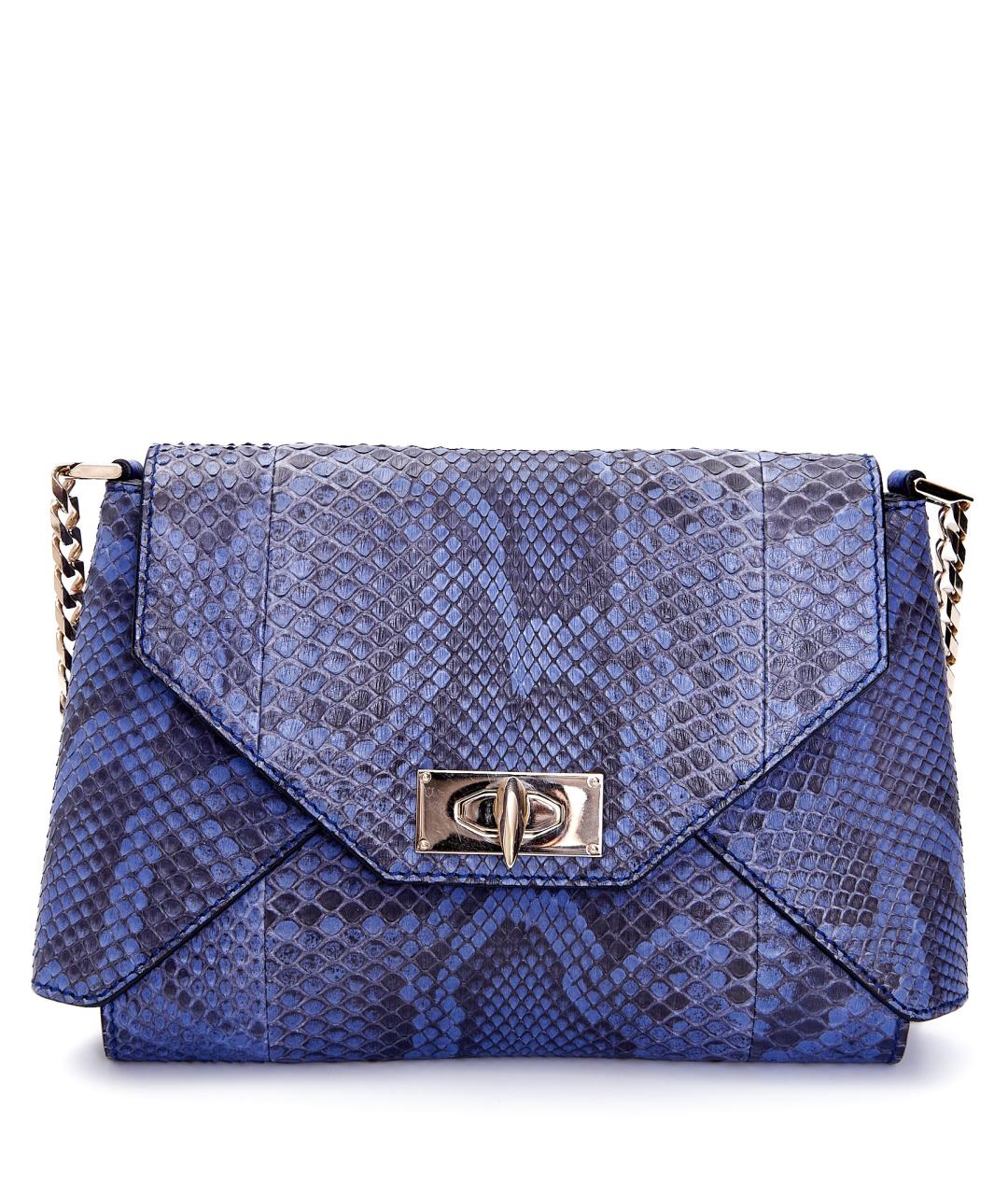 GIVENCHY Синяя сумка через плечо из экзотической кожи, фото 9