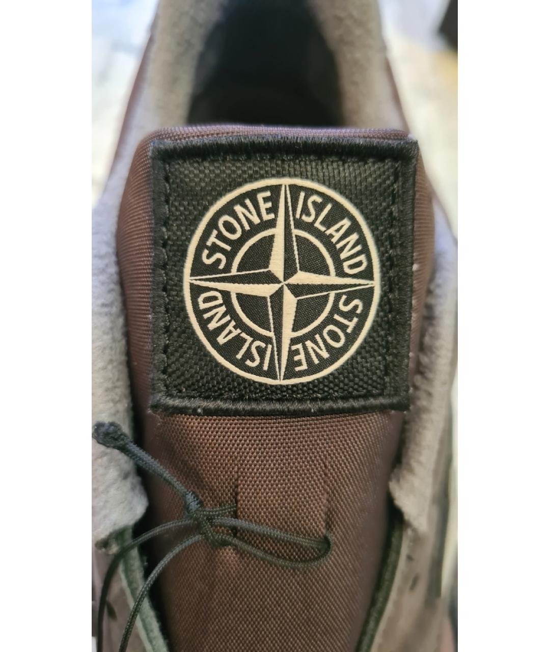 NEW BALANCE Коричневые кожаные низкие кроссовки / кеды, фото 5