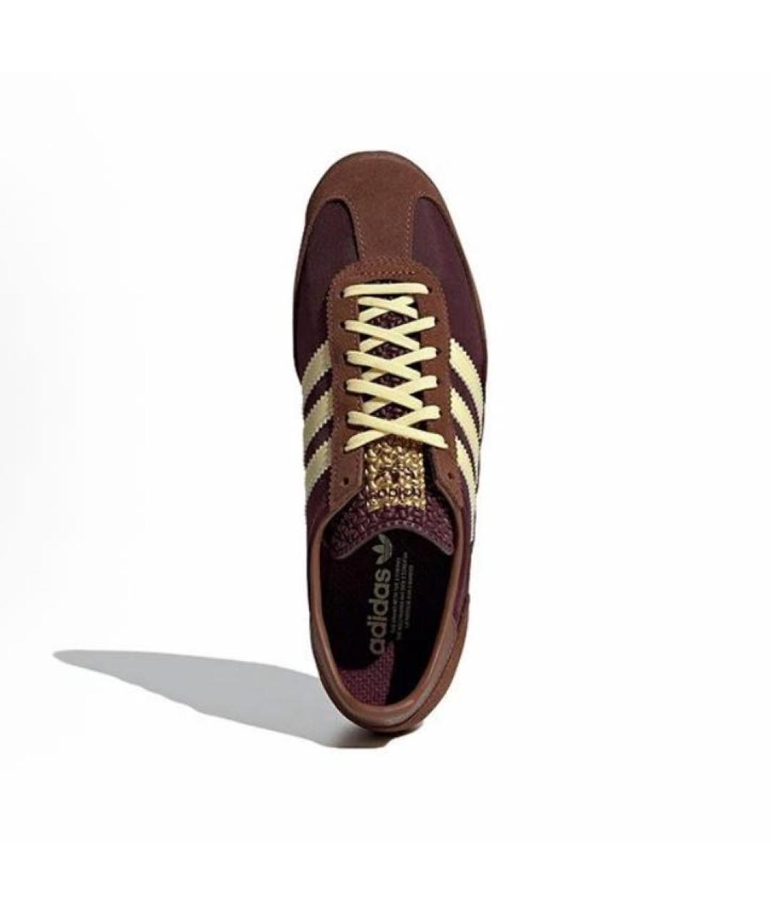 ADIDAS Коричневые замшевые кроссовки, фото 3