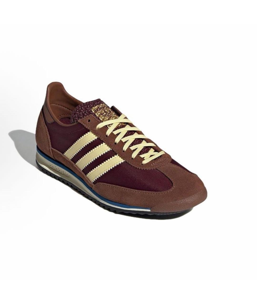 ADIDAS Коричневые замшевые кроссовки, фото 2