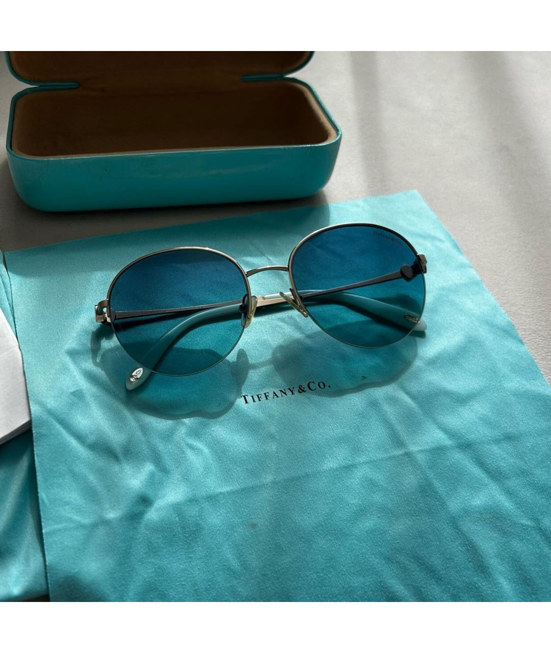 TIFFANY&CO Голубые солнцезащитные очки, фото 5