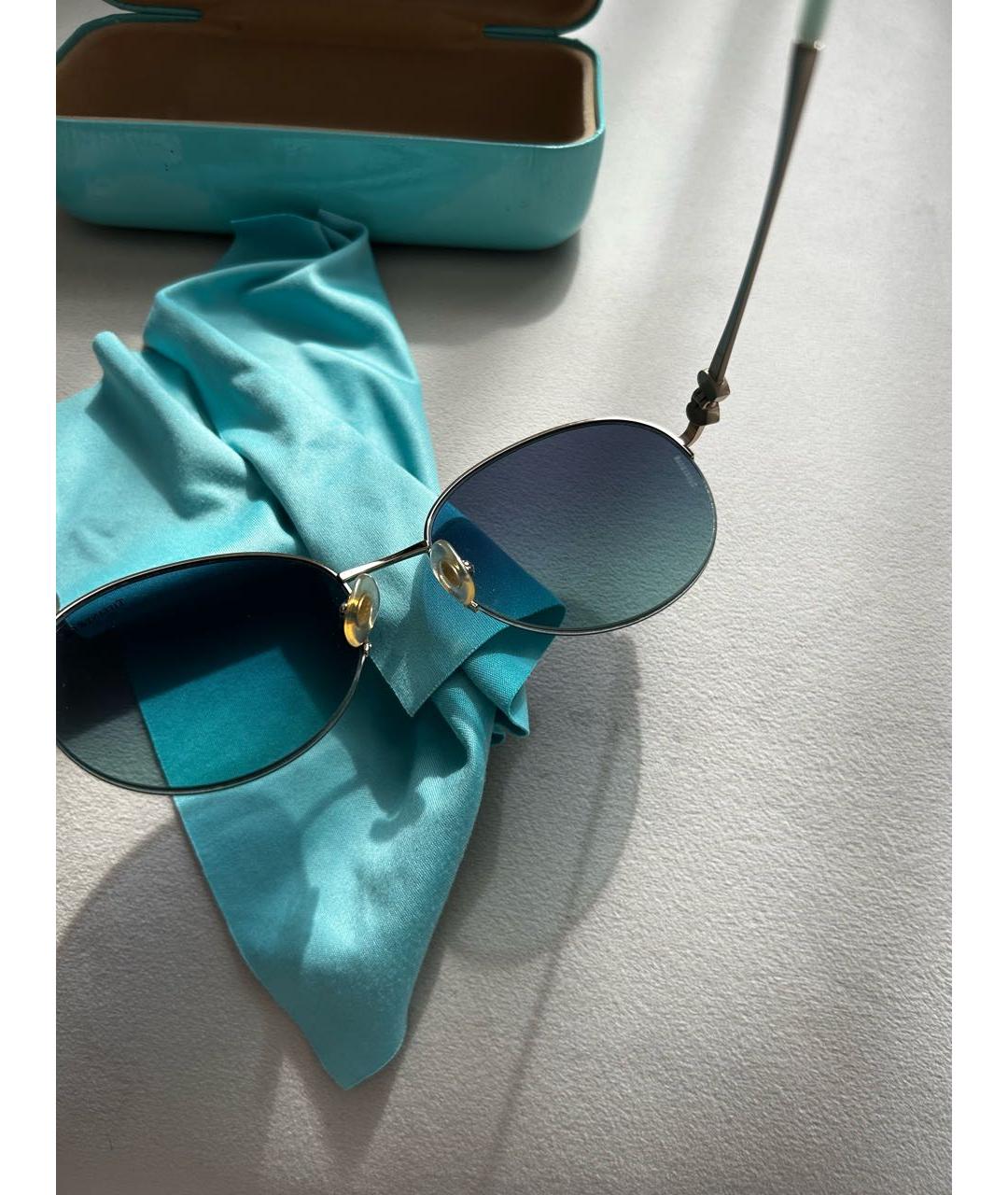 TIFFANY&CO Голубые солнцезащитные очки, фото 3