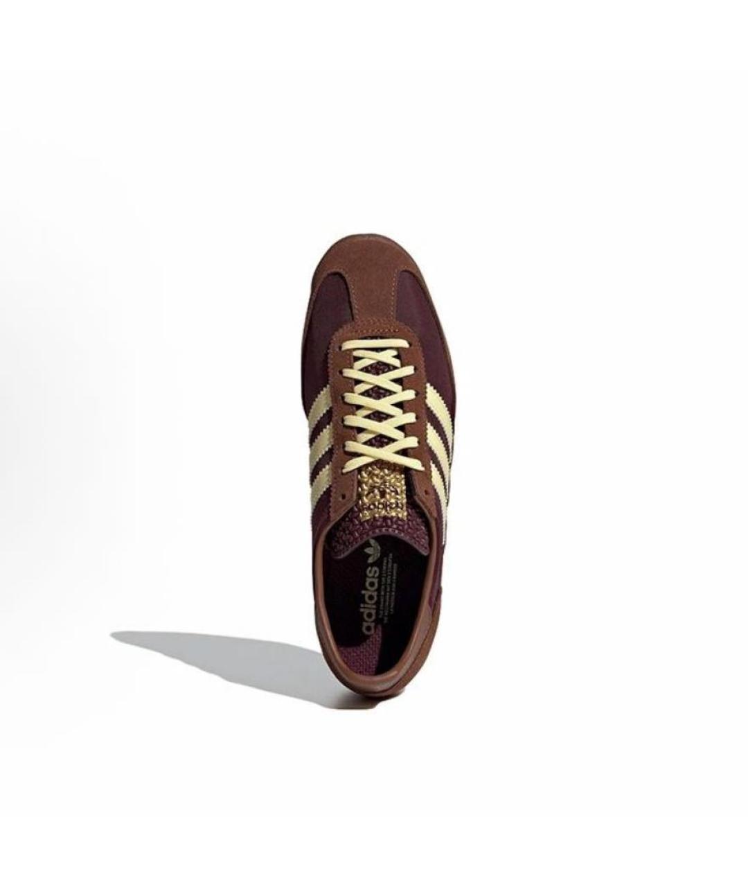 ADIDAS Коричневые замшевые кроссовки, фото 3