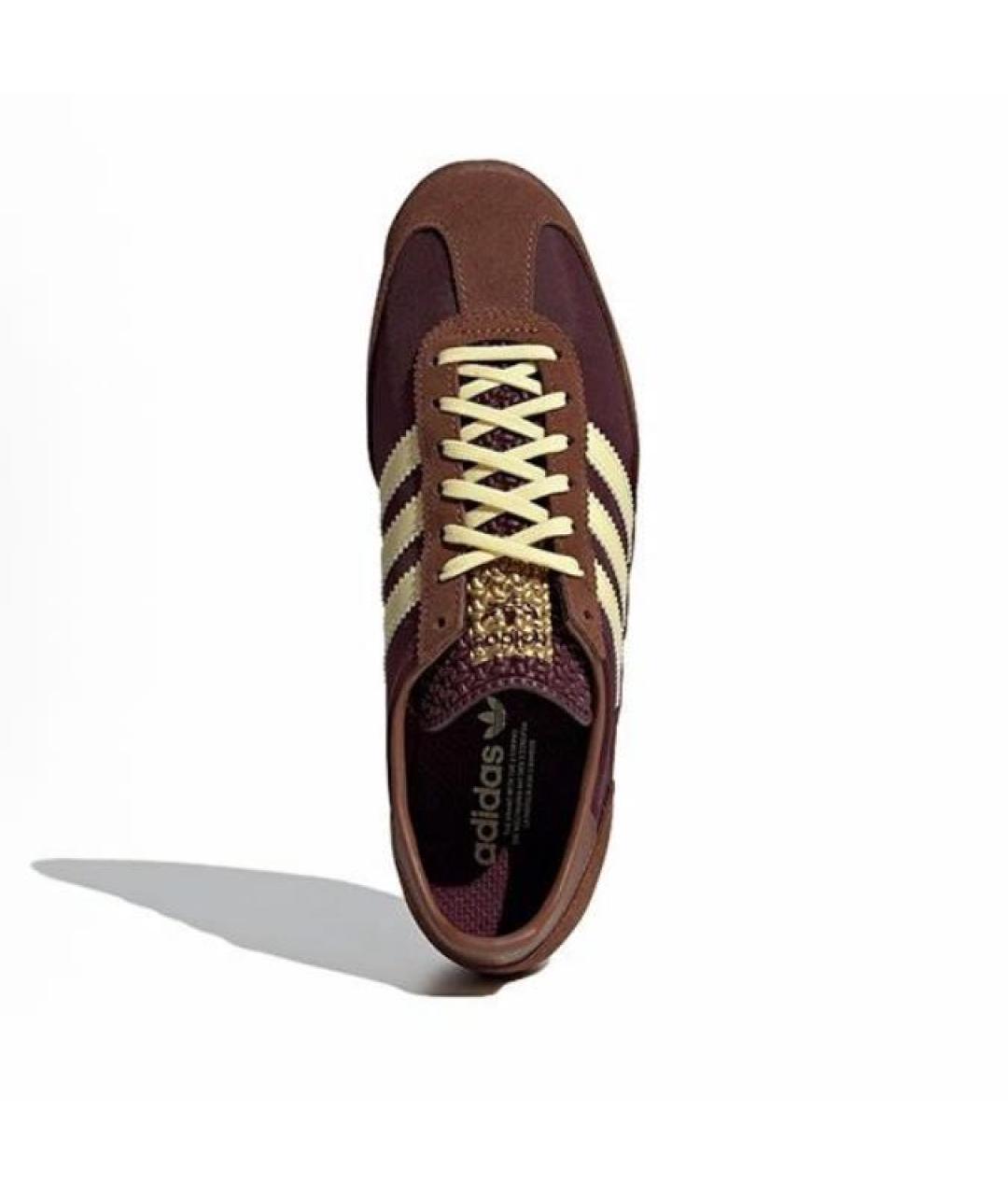 ADIDAS Коричневые замшевые кроссовки, фото 3
