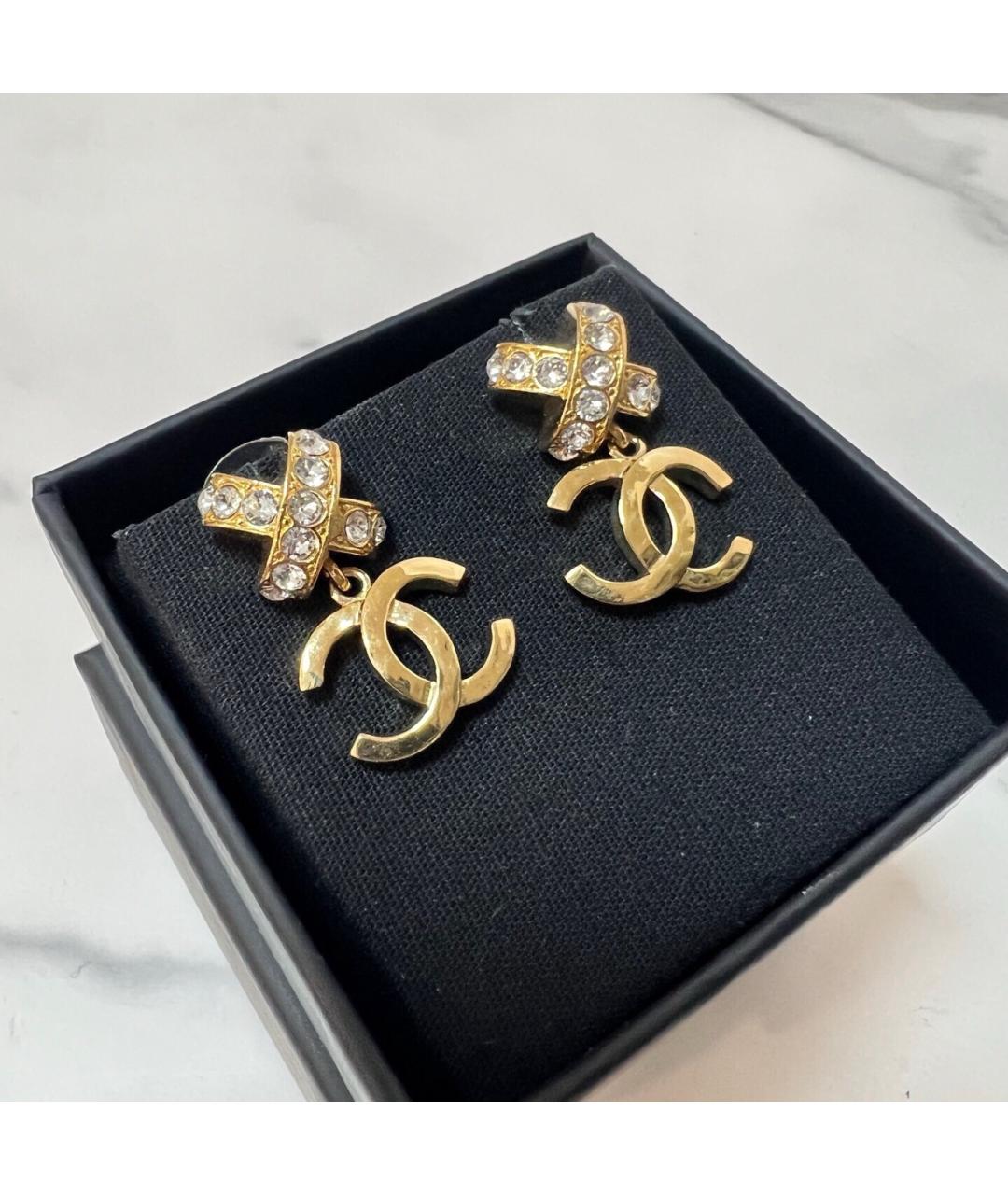 CHANEL Желтые серьги, фото 2