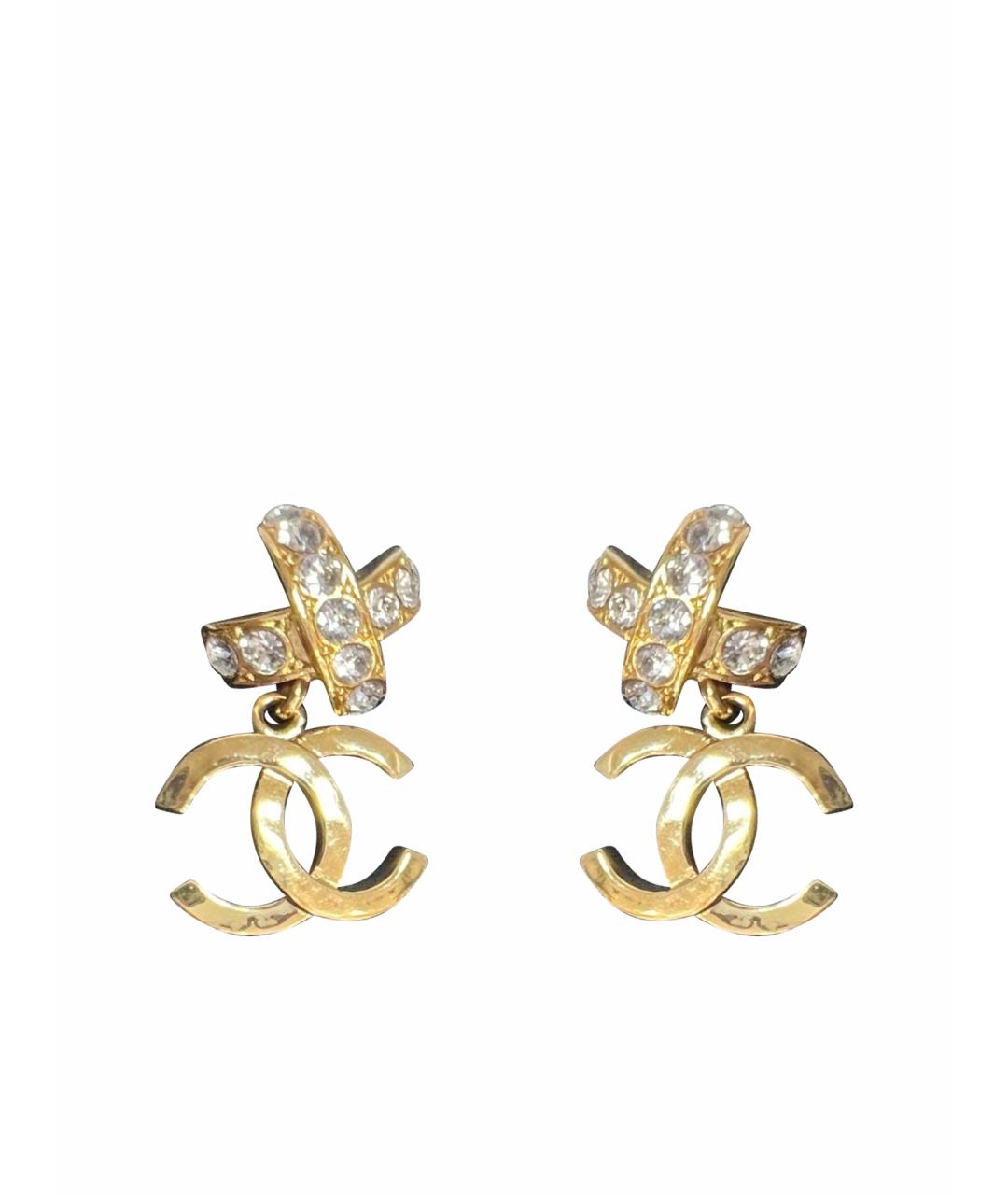 CHANEL Желтые серьги, фото 1