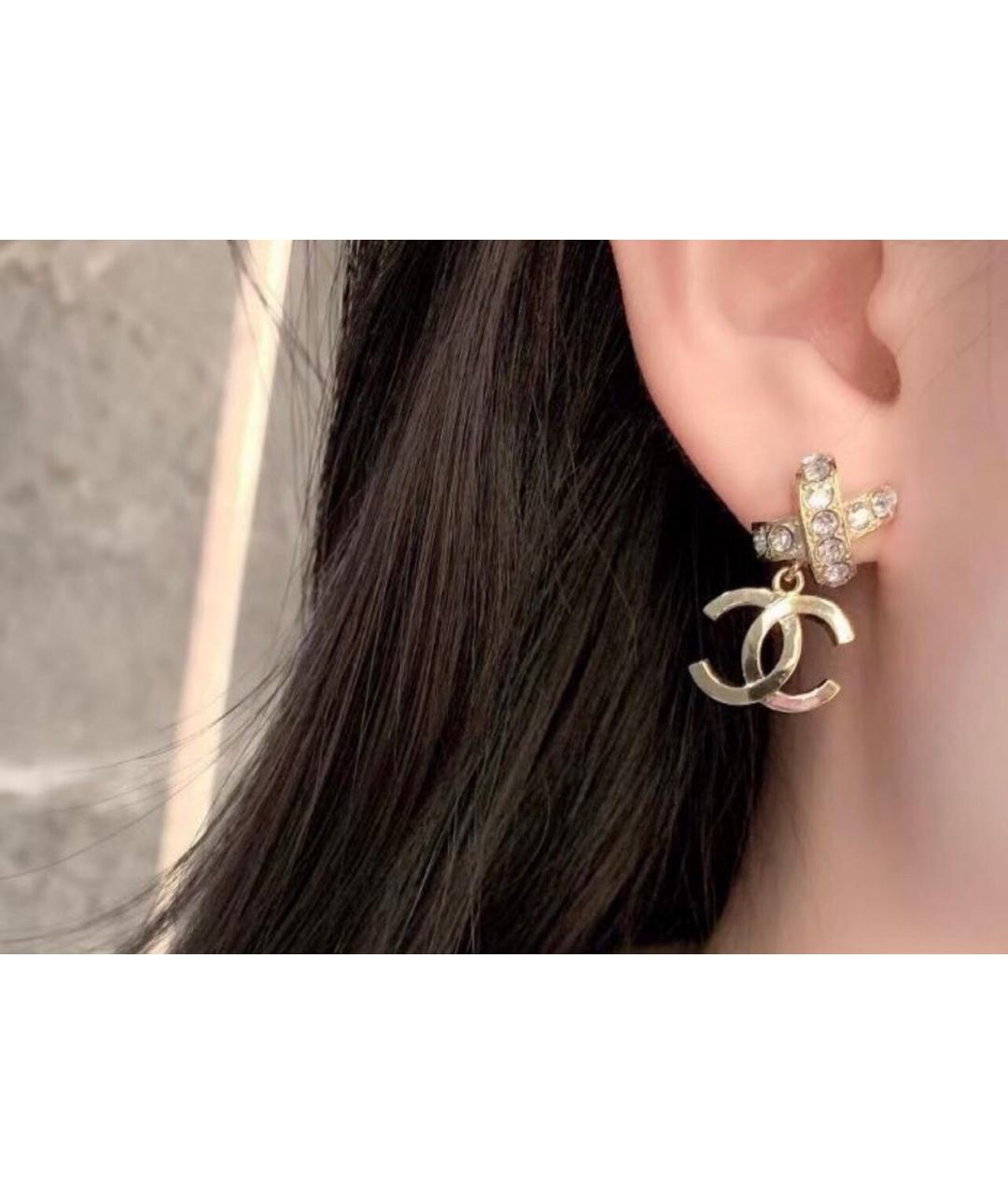 CHANEL Желтые серьги, фото 5