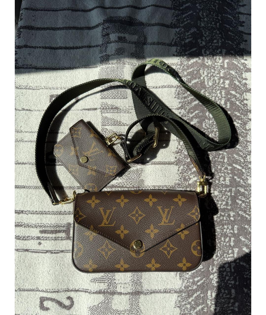 LOUIS VUITTON Коричневая сумка через плечо, фото 9