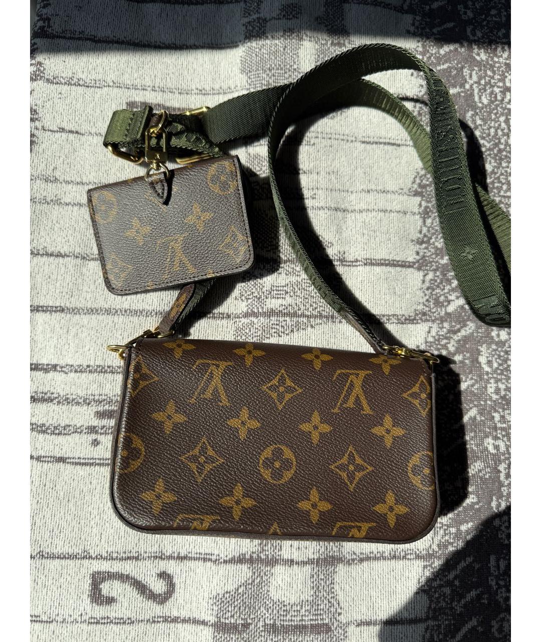 LOUIS VUITTON Коричневая сумка через плечо, фото 3