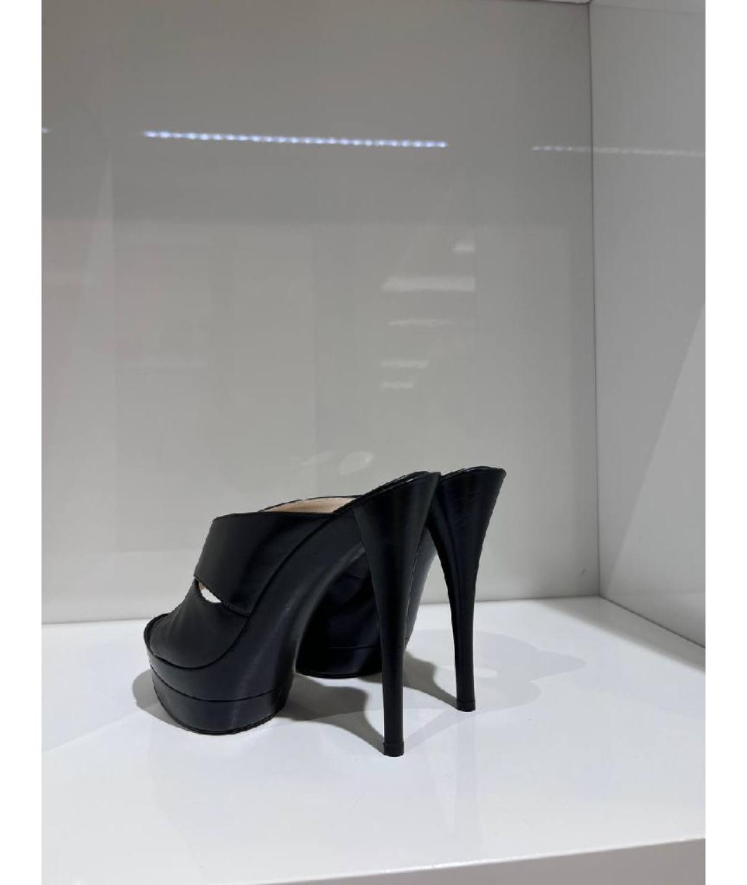 CASADEI Черные сабо, фото 2