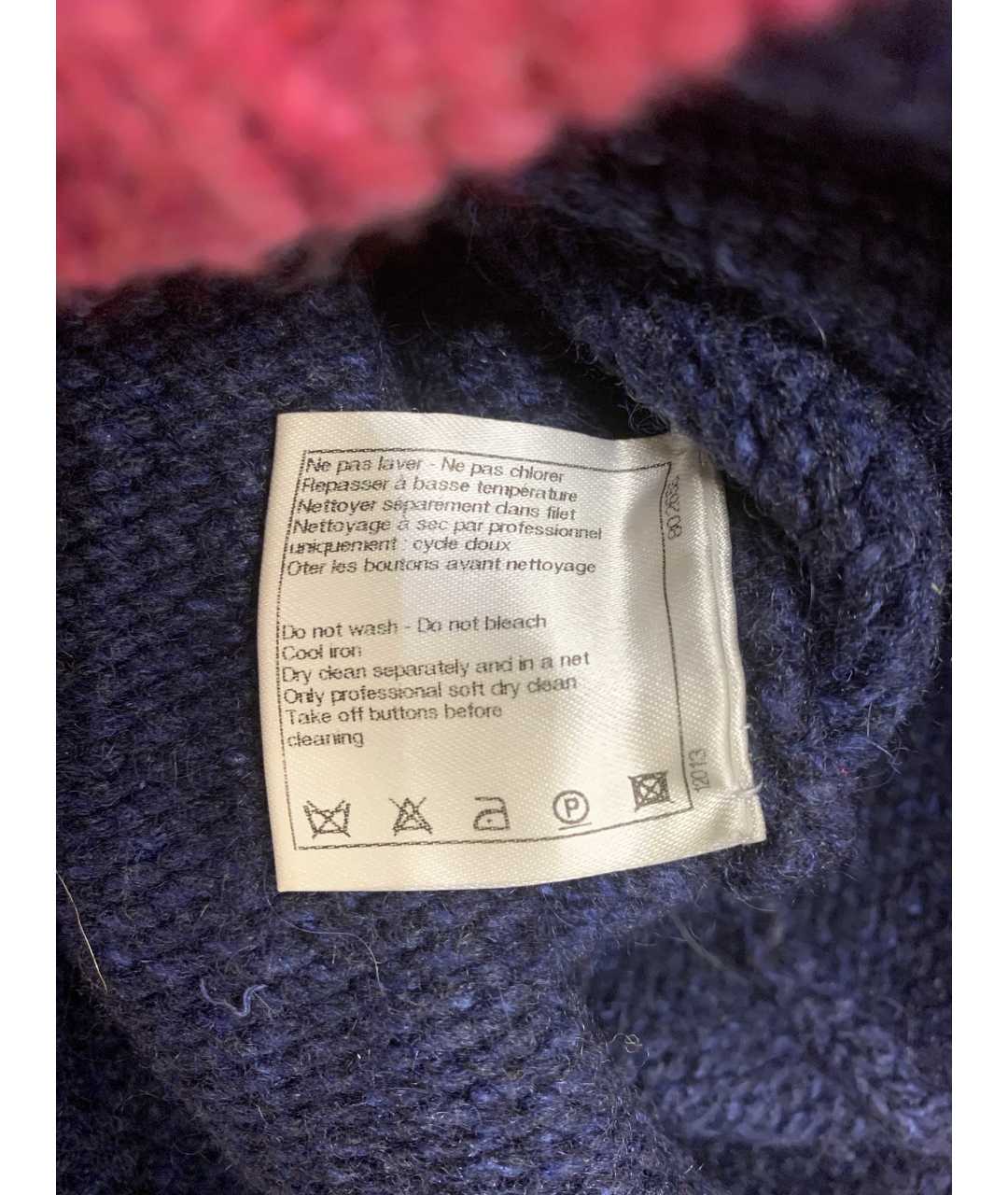 CHANEL PRE-OWNED Синий шерстяной джемпер / свитер, фото 4