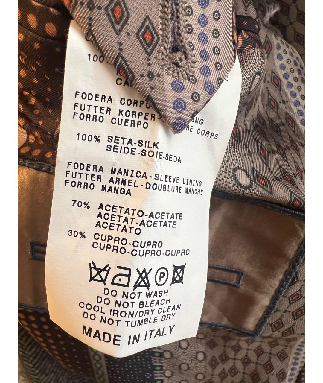 ETRO Серое шерстяное пальто, фото 8