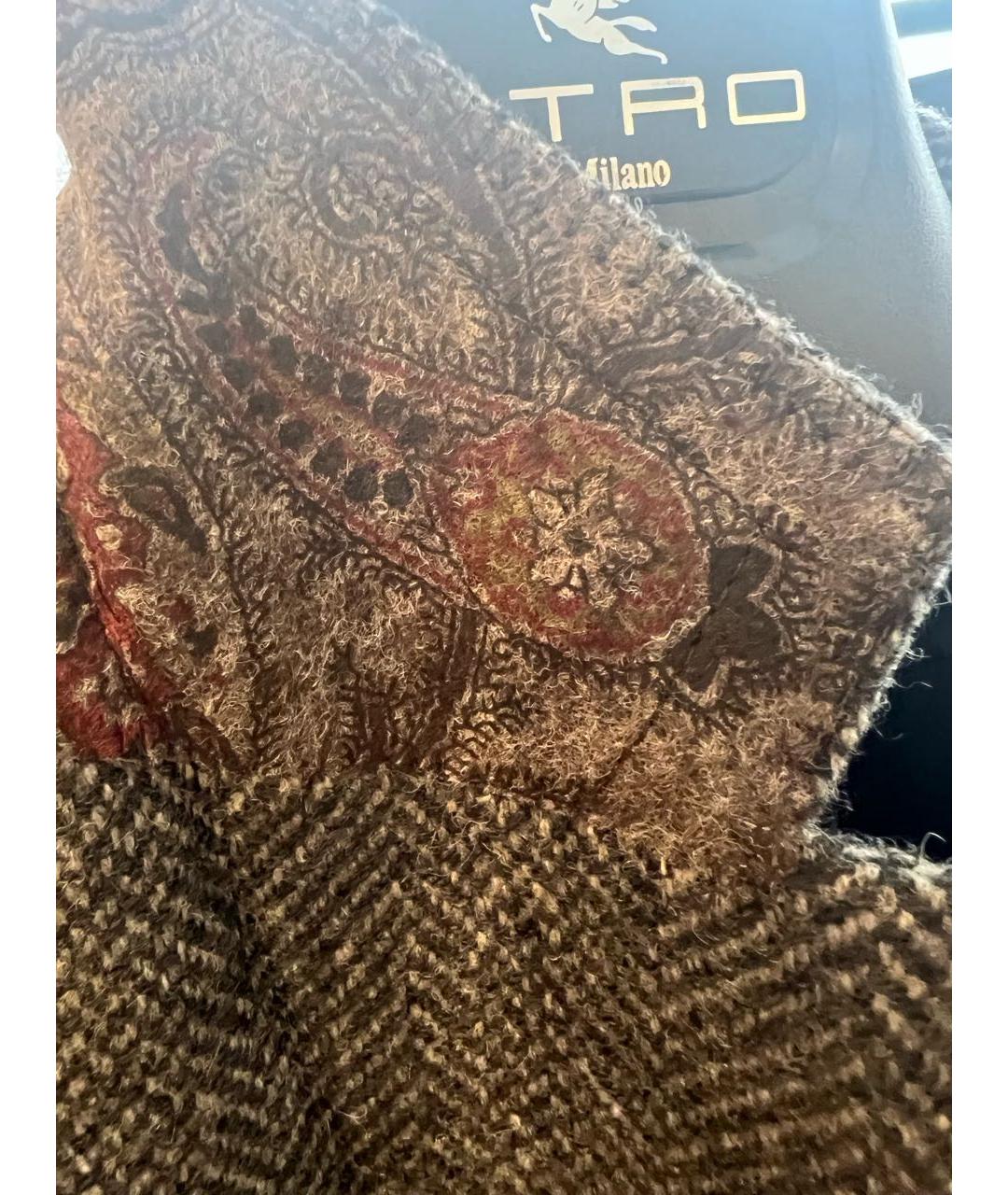 ETRO Серое шерстяное пальто, фото 6