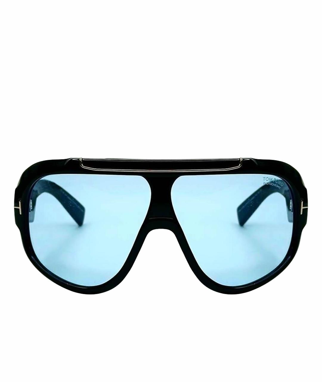 TOM FORD Черные пластиковые солнцезащитные очки, фото 1