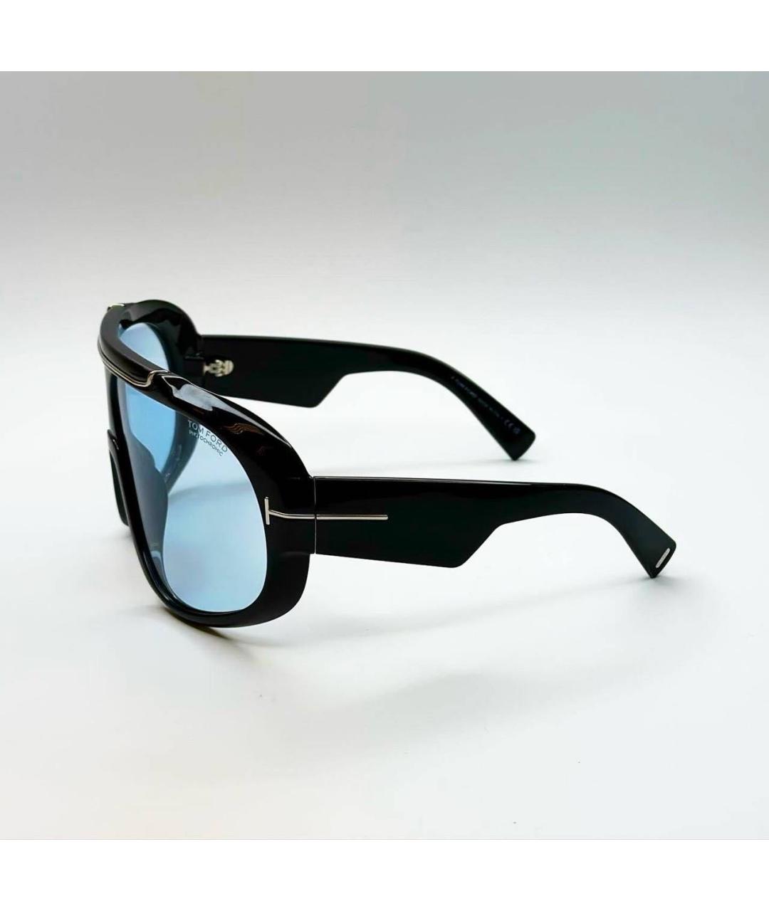 TOM FORD Черные пластиковые солнцезащитные очки, фото 2