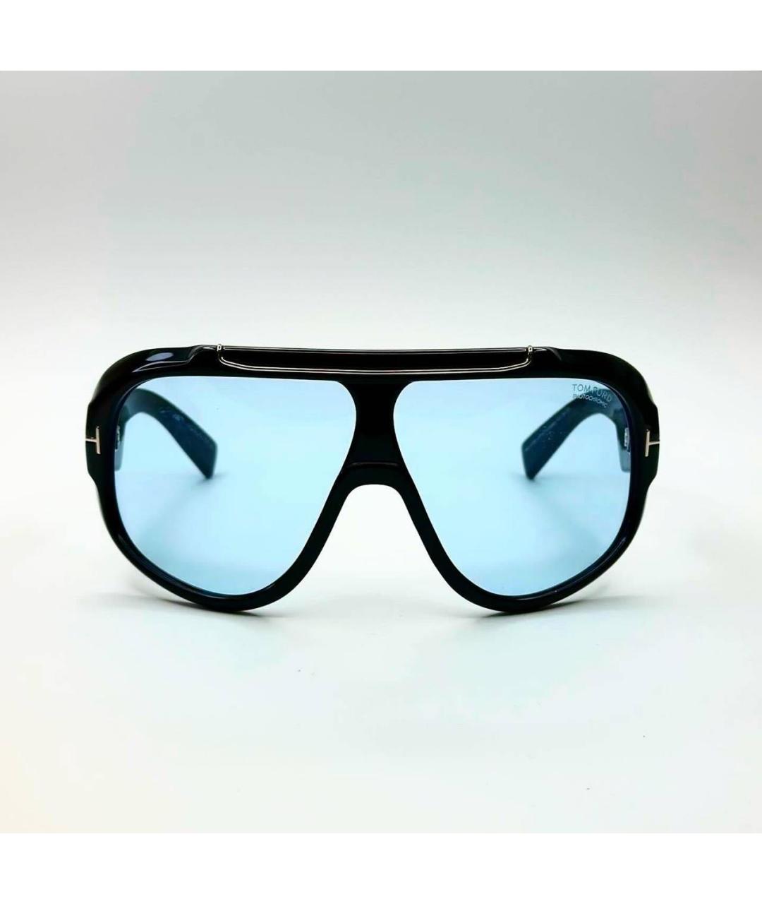 TOM FORD Черные пластиковые солнцезащитные очки, фото 4