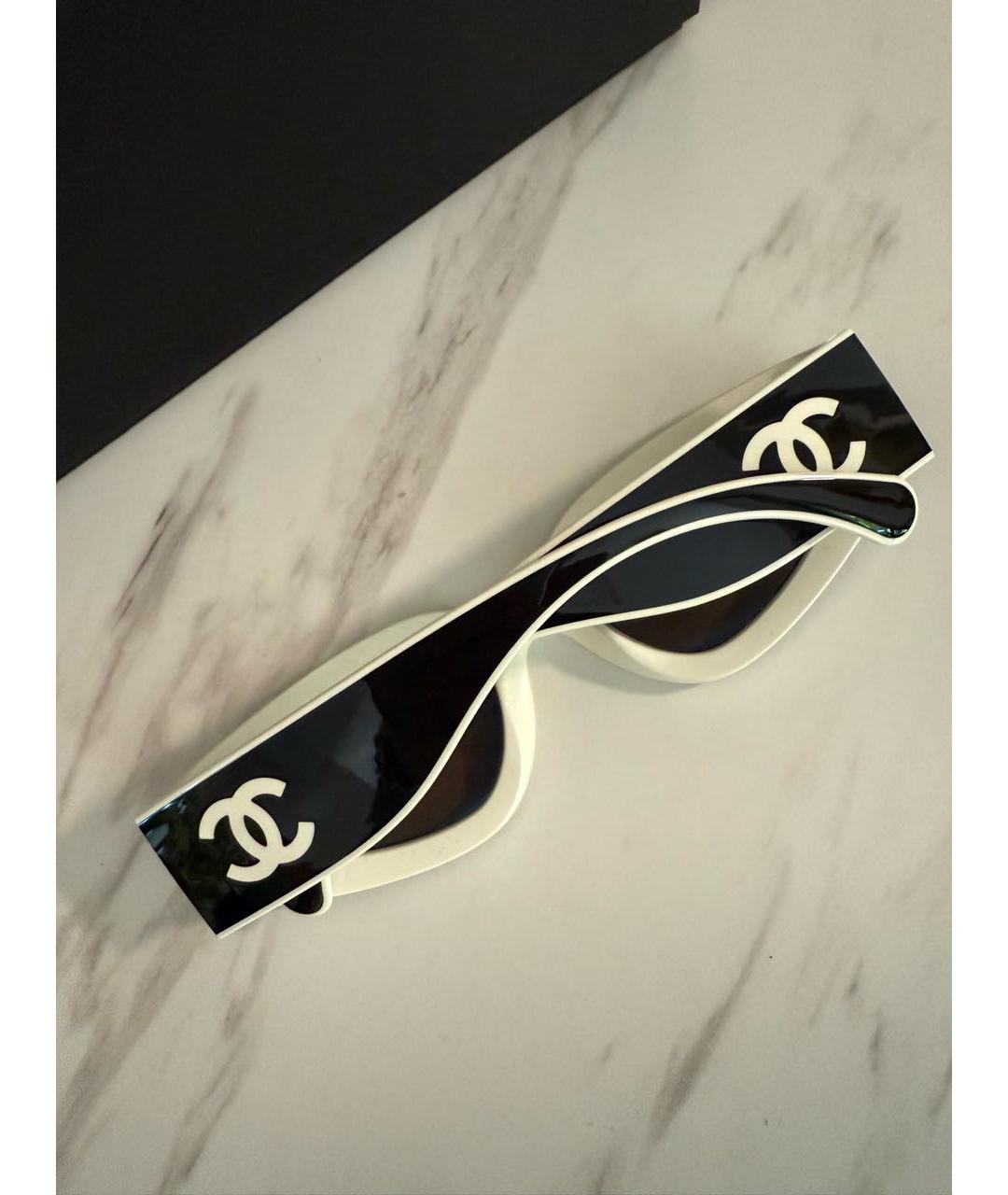 CHANEL Черные пластиковые солнцезащитные очки, фото 3