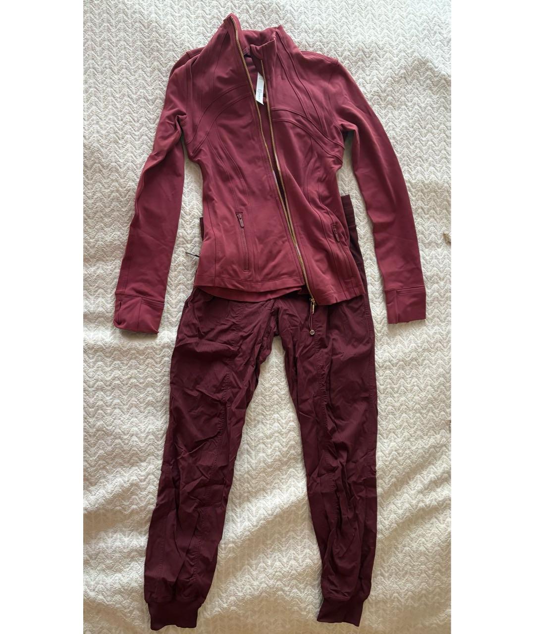 Lululemon Бордовый синтетический спортивные костюмы, фото 5