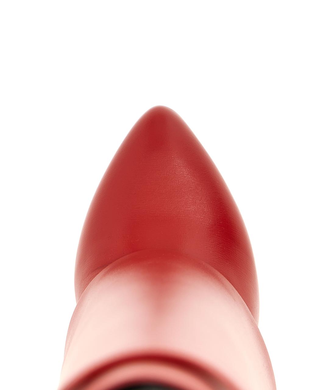 GIVENCHY Красные кожаные сапоги, фото 5