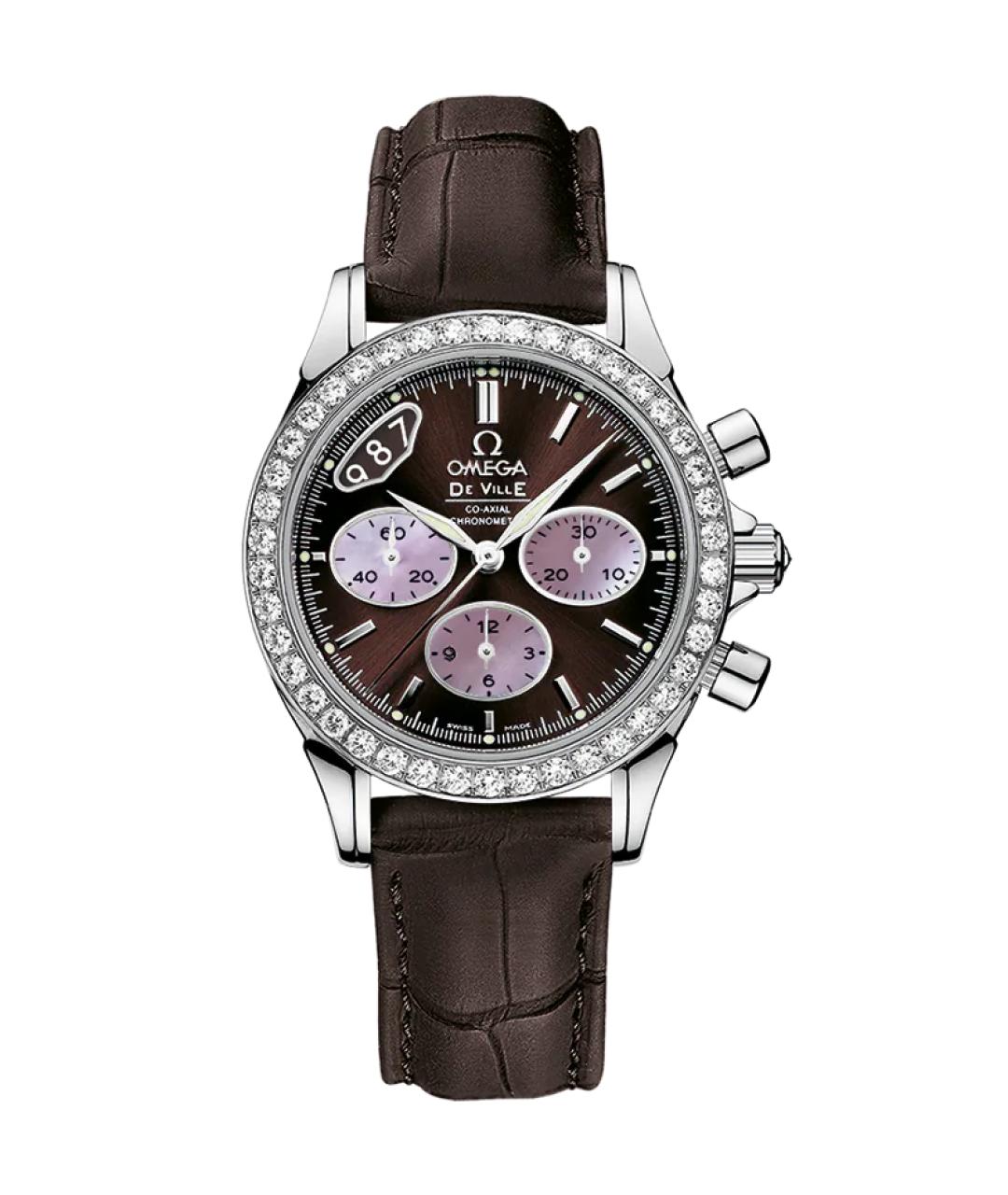 OMEGA Коричневые часы, фото 1