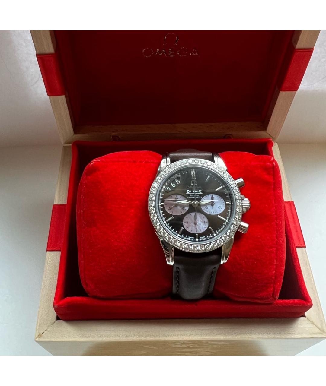 OMEGA Коричневые часы, фото 2