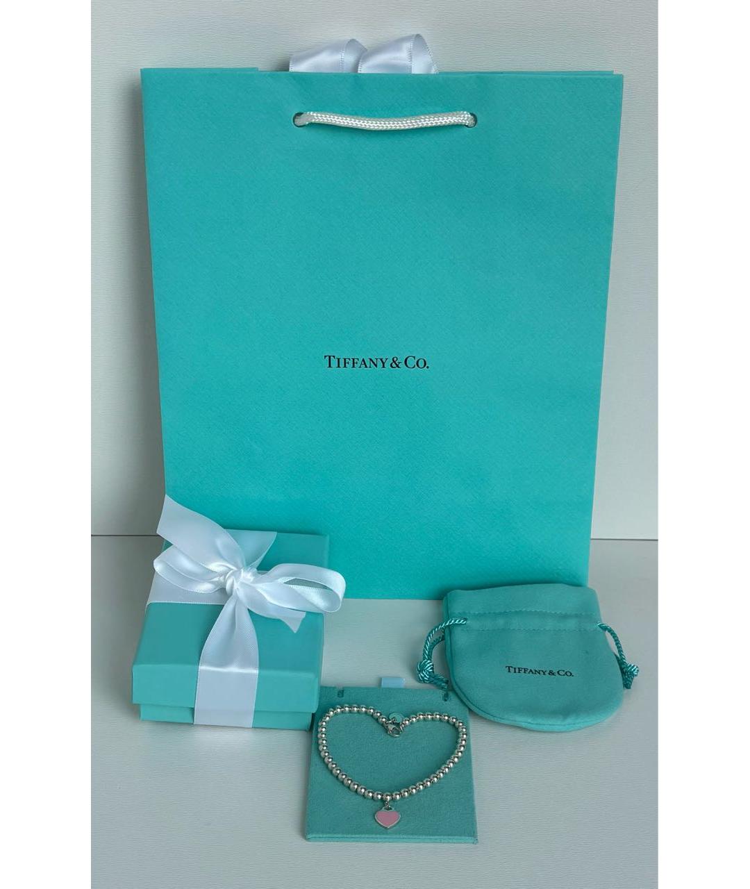 TIFFANY&CO Розовый серебряный браслет, фото 2
