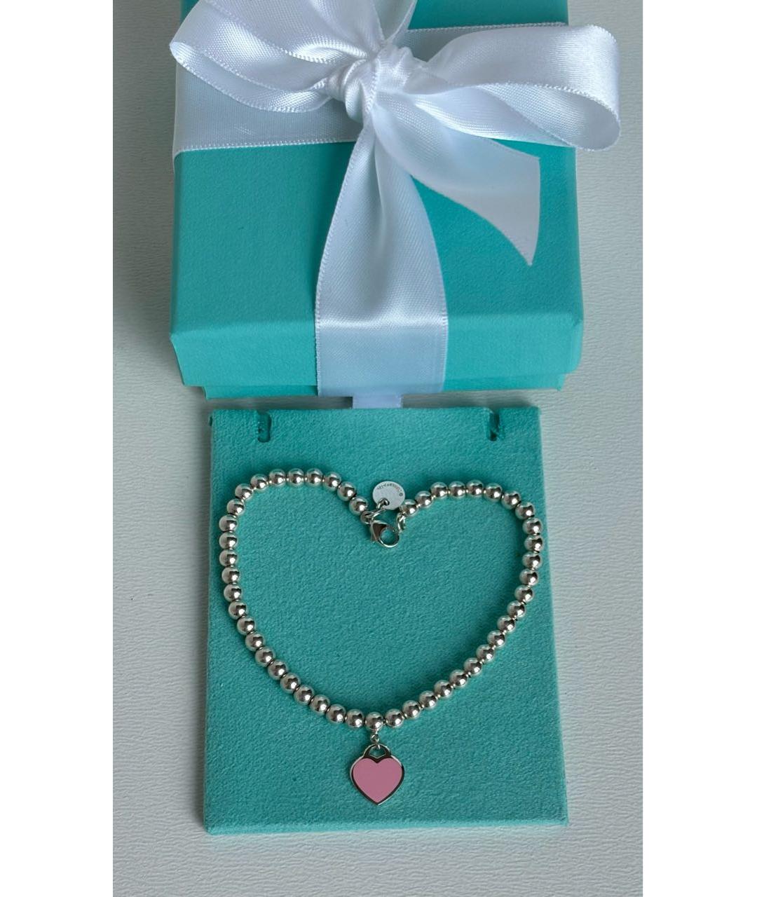 TIFFANY&CO Розовый серебряный браслет, фото 3