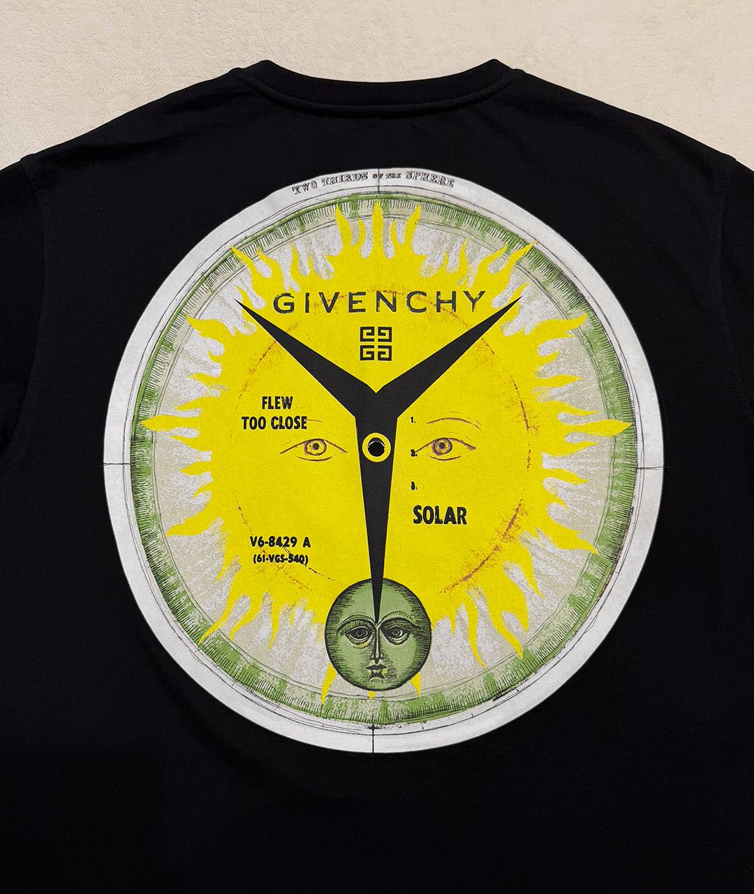 GIVENCHY Черная хлопковая футболка, фото 9