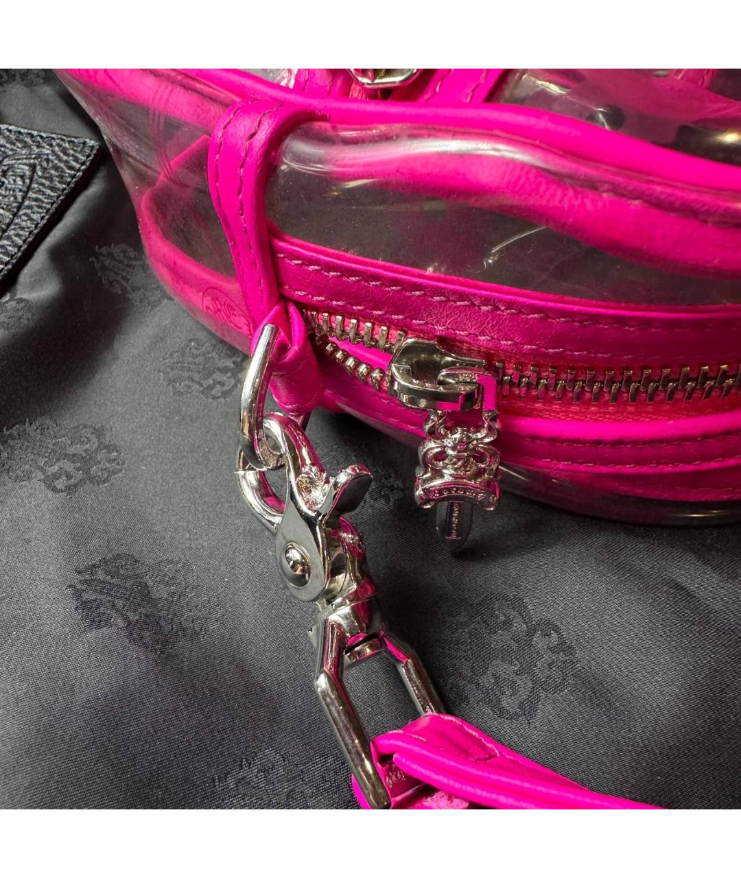 CHROME HEARTS Розовая кожаная сумка на плечо, фото 6