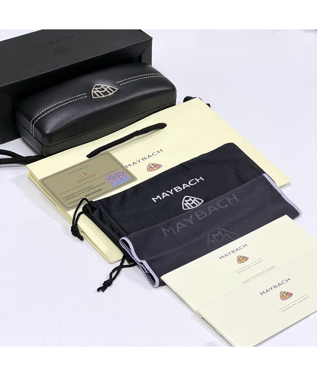 MAYBACH Золотые металлические солнцезащитные очки, фото 4