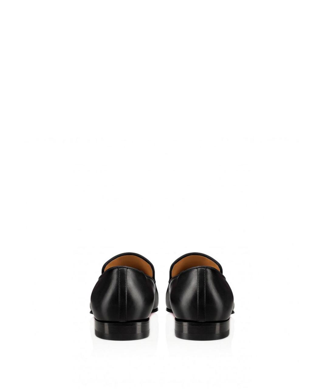 CHRISTIAN LOUBOUTIN Черные кожаные лоферы, фото 3